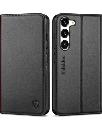 Galaxy S23 5G natūralios odos dėklas A