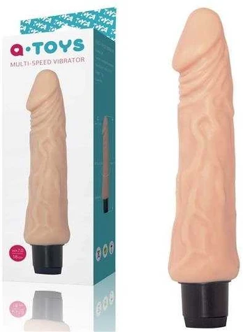Toyfa A-TOYS, Realistic Multi-Speed vibrator,, TPE, vibration modes, 15,5 cm