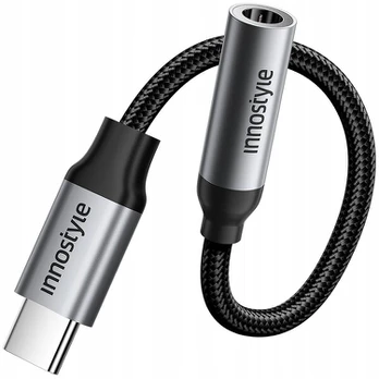 INNOSTYLE USB-C MINI JACK 3.5 ADAPTERIO AUX LAIDAS, SKIRTAS „SAMSUNG DAC“