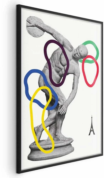 Artgeist Plakatas - Collage Graphic - Discus Thrower - Sculpture