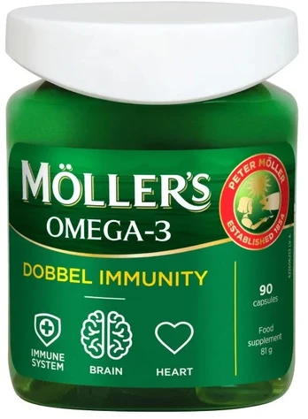 MOLLERS Dobbel Immunity kapsulės N90