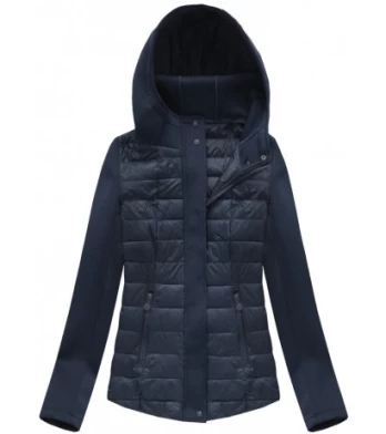 NEOPRENE QUILTED JACKET NAVY BLUE (B1062-30) striukė