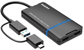 Adapteris AV MicroConnect Microconnect MC-USB3.1CHDMIX2-2IN1 bez kategorii