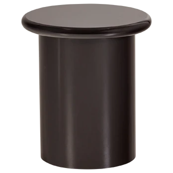 MAVON SIDE TABLE MDF HIGH GLOSS 45XO40 CM DARK BROWN [fsc]
