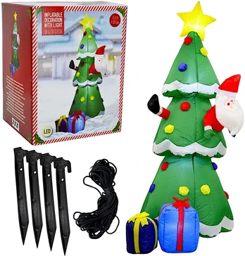 Christmas decoration Choinka dmuchana samopompująca zew 183CM LED