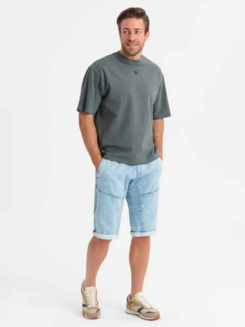 Blue men's shorts - light mėlynas