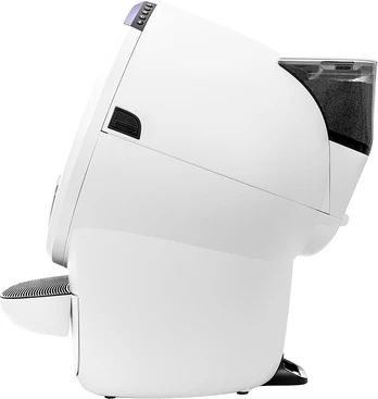 Whisker - Litter Hopper with Bonnet - White
