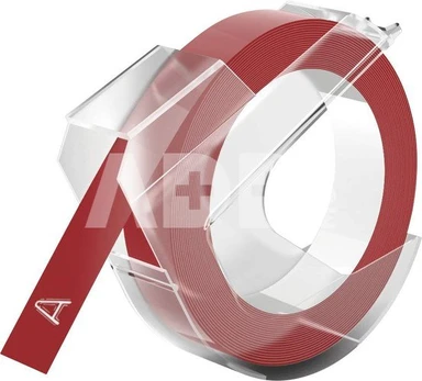 Dymo 3D label 9mm 3m Glossy, red | 520102