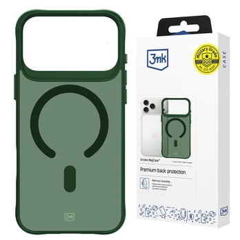 Dėklas 3Mk Protection 3mk Smoke MagCase for iPhone 17 Pro - Žalias-Translucent