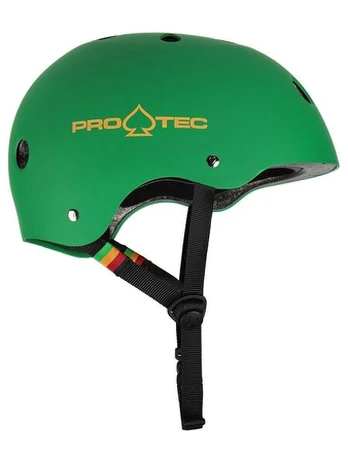 Šalmas PRO-TEC Classic Matte Rasta, žalias, XL