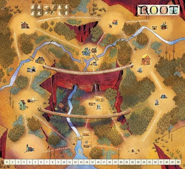 Leder Games Root: Playmat Marsh/Gorge