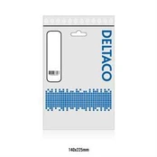 DELTACO ungrounded appliance cable for connection between the unit and the wall socket, straight CEE
