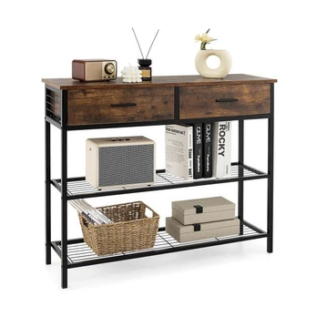 Bonideco Select Konsolė 100x30x81,5cm., rudos/juodos spalvos