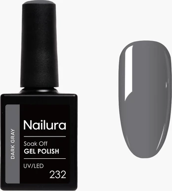 Nailura - Gel Polish 232 - Graphite Gray - 10 ml