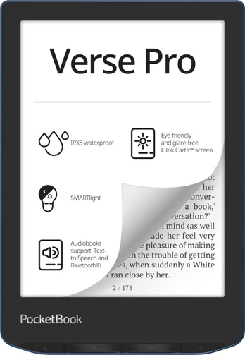 PocketBook e-reader Verse Pro 6" 16GB, azure
