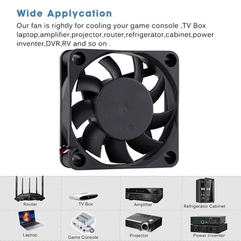 Gdstime 80mm 12v Dc Ventiliatorius 2800 Rpm 2 Pin Kompiuteriui