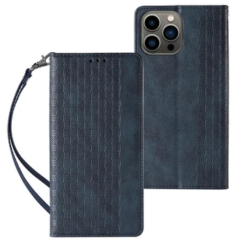 Dėklas Magnet Strap Samsung Galaxy S23 Plus Mėlynas