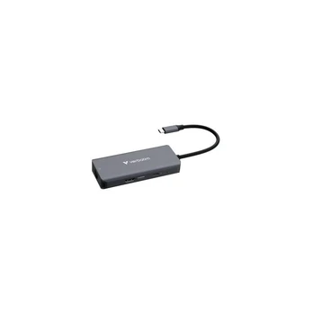Įkrovimo stotelė Verbatim USB-C Essentials Multiport Hub 6 prievadų RJ45