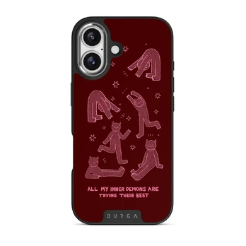 Inner Demons - iPhone 17 Case, Elite Dark (MagSafe) / Silver