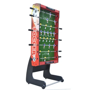 Futbolo stalas 121x61x81 Sulankstomas raudonas