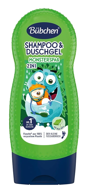 BUBCHEN Vaikiškas šampūnas ir dušo želė "Happy monsters" 2in1, 230ml, TM06