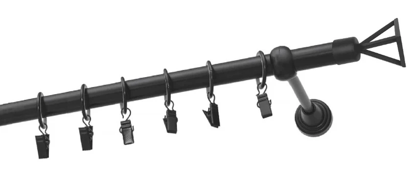 Karnizas Olimp Verdi, 250 cm, Ø 19 mm, juoda