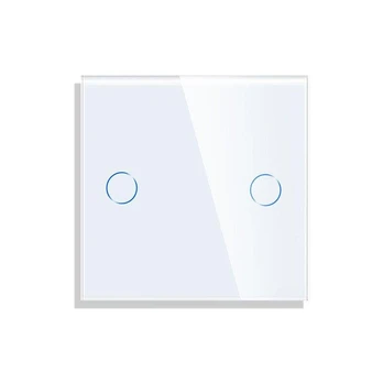 Dvipolis sensorinis jungiklio dangtelis Feelspot, baltas, 47x47mm