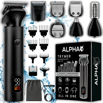 Barzdaskutė Plaukų kirptuvas ALPHA 17in1
