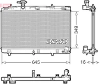 Radiatorius, variklio aušinimas DENSO DRM50155