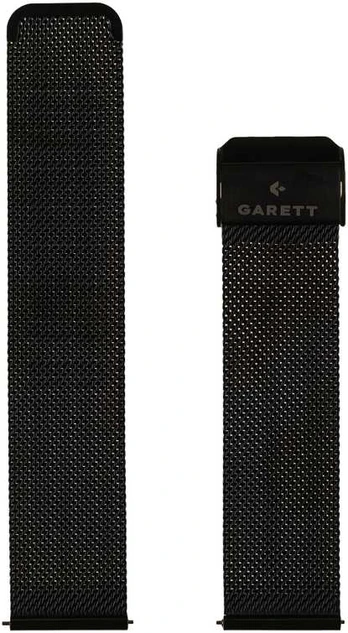 Išmanusis laikrodis Garett Juodas steel strap 20 mm
