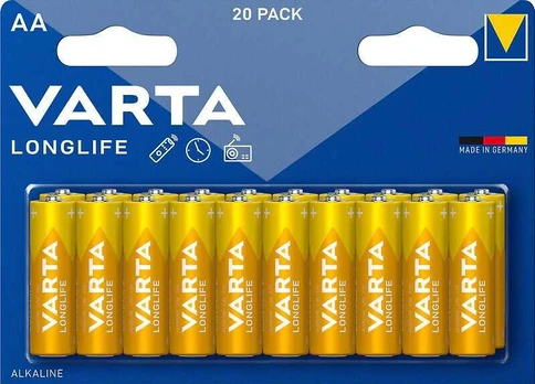 Varta Longlife Extra AA, Single-use battery, Alkaline, 1.5 V, 23 g, AA/MIGNON/LR6
