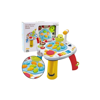 Lean Toys Interactive Educational Table Piano Drum Crocodile