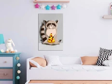Artgeist Paveikslas - Gourmand Raccoon (1 Part) Vertical kaina