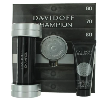 Davidoff Champion Eau De Toilette Purškiklis 90ml Set 2 Pieces