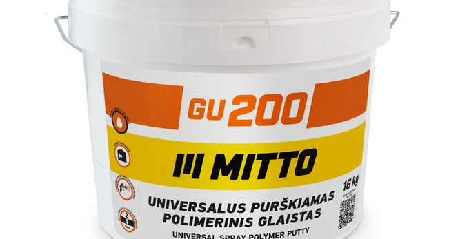 Purškiamas polimerinis glaistas MITTO GU200, 16 kg