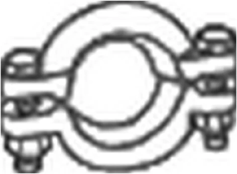 Spaustukas, išmetimo sistema BOSAL 254-933