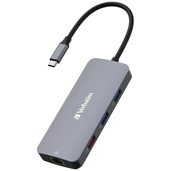 Verbatim 32152 Docking station USB-C - HDMI / 3xUSB-A /SD / microSD / 2xUSB-C / Eternet