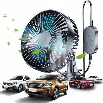 12-24v Automobilinis Usb ventiliatorius 3 greičių