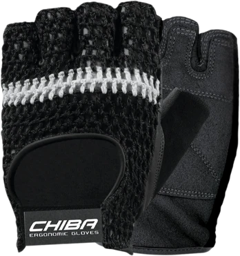 Chiba 30410 Athletic gloves, L, Black/White