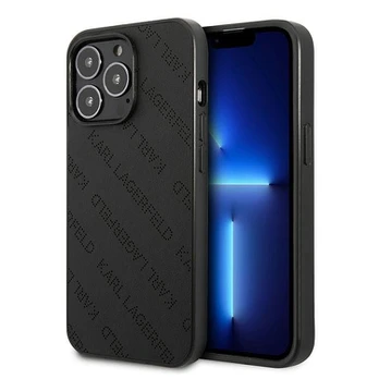 Karl Lagerfeld Perforated Allover - Dėklas iPhone 13 Pro (juoda)