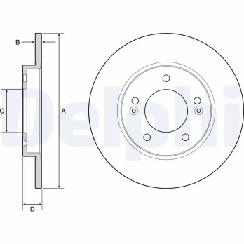 DELPHI BG4949C Brake Disc