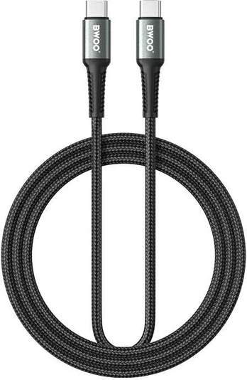 BWOO 60W Braided USB-C to USB-C cable, 2 m
