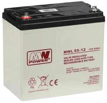 akumuliatorius 12V/55AH-MWL MW POWER
