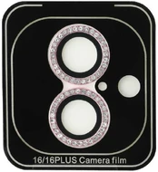 Guess Fixed Glliter Protective Lens for iPhone 16/16 Plus Rožinė kaina