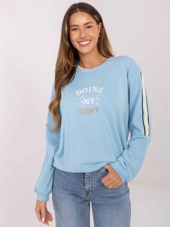 Relevance Bluza-RV-BL-A942.62-šviesiai mėlyna