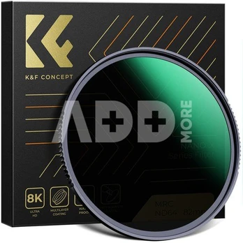 K&F Concept K&F 62MM Nano-X ND64 (6 Stop) Lens Filter Fixed Neutral Density Filter, Waterproof, Scratch-Resistant