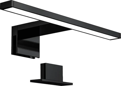 LED veidrodžio apšvietimas, juodas, 30 cm, 1 vnt.