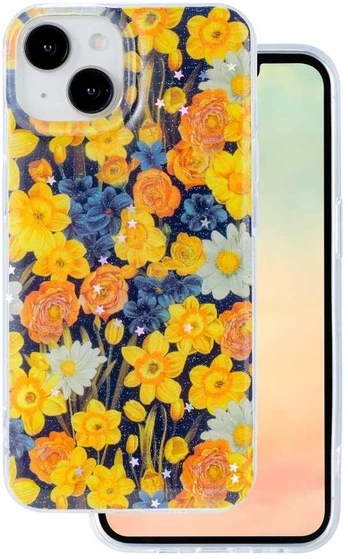 Dėklas Telforceone Glow Glam case for iPhone 11 oranžinis