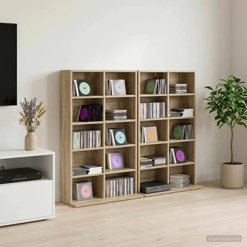 CD spinta 2 vnt. Sonoma ąžuolas 65 x 23,5 x 97,5 cm
