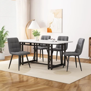 Valgomasis stalas, metalinis rėmas, MDF, 120x70 cm, 1 vnt
